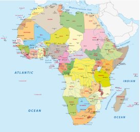 African Countries Population Chart