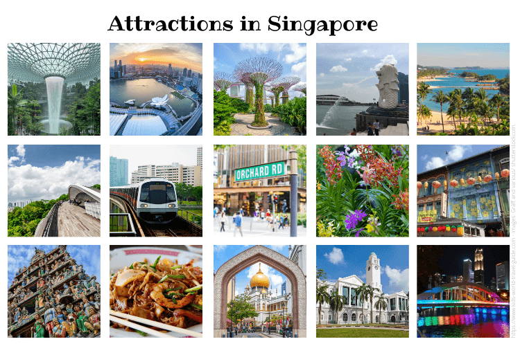 singapore tourist attractions in chinese