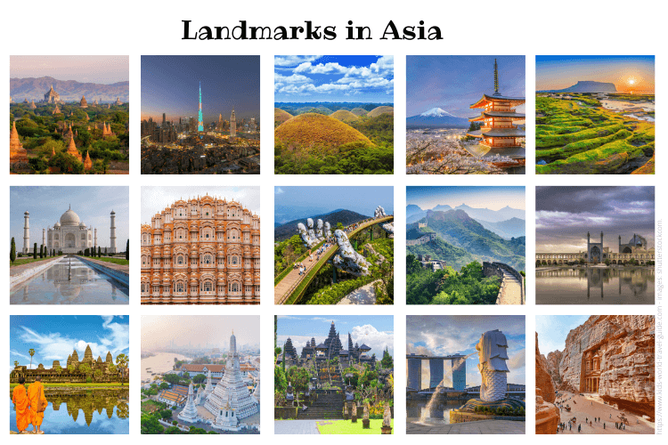 Famous Landmarks In East Asia