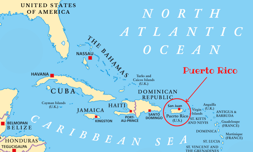 puerto rico map