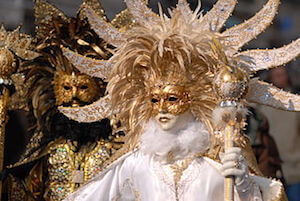 Carnival masks in Venice - image by Anja Johnson