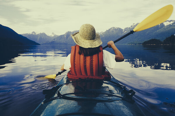 Kayaking in Glacier Bay