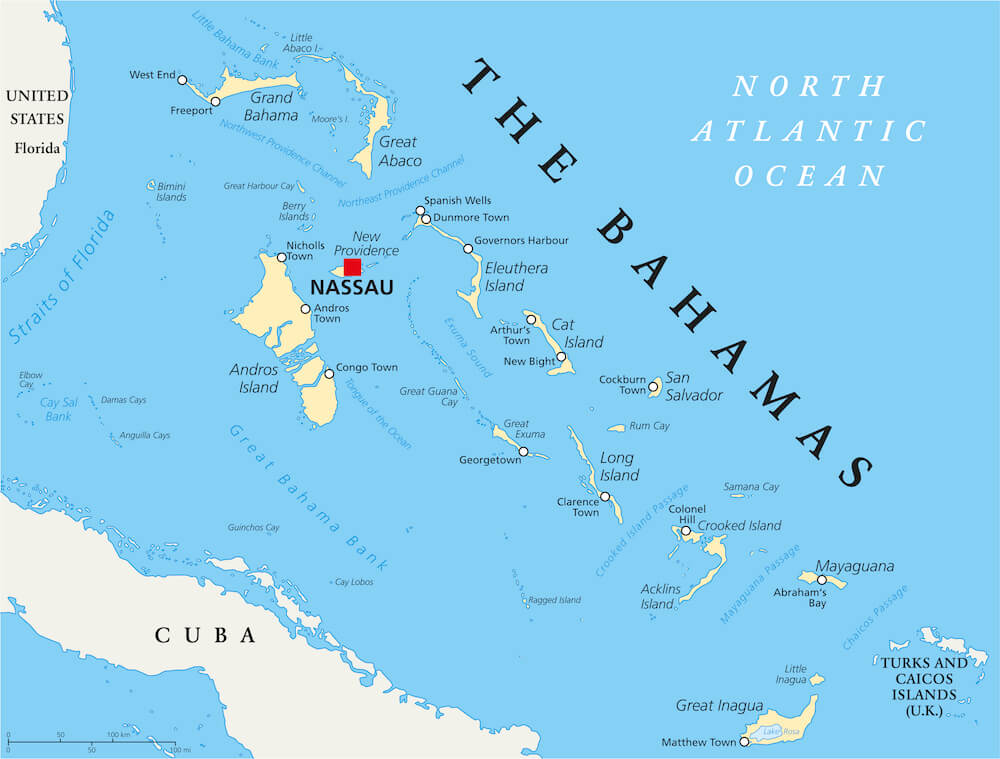 Bahamas map