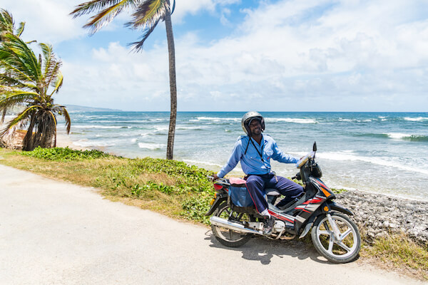 Barbadian postman - image by Stephanie Braconnier