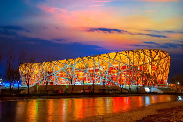 Bird's Nest Stadium in Beijing 2020 - image by cowardlion/ shutterstock.com