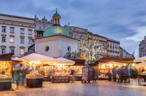 Christmas market in Krakow