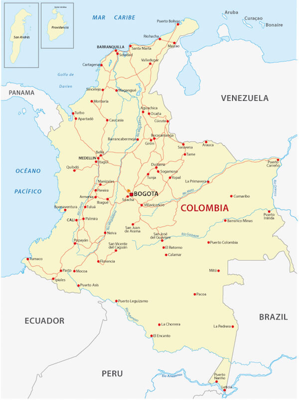 Colombia map