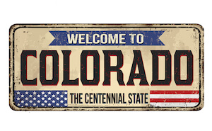 colorado numberplate