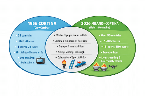 Cortina olympics 2026 comparison