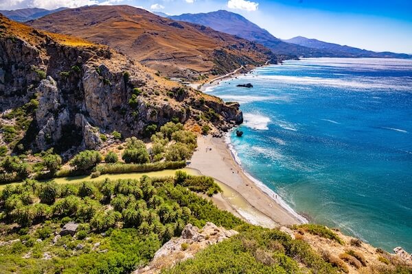 greece crete preveli beach