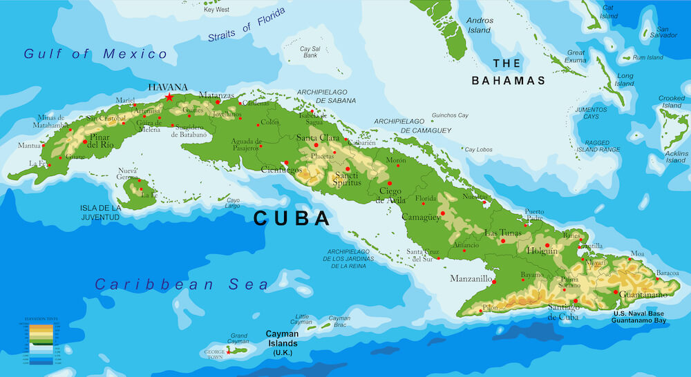 cuba map