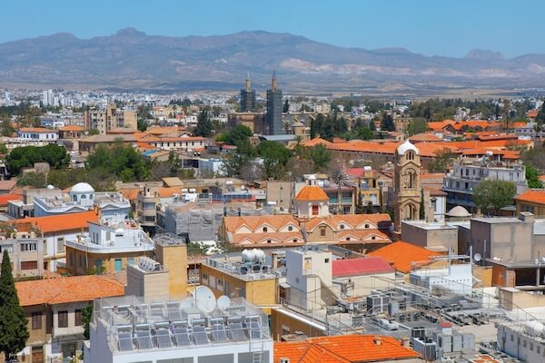 cyprus nicosia aerial