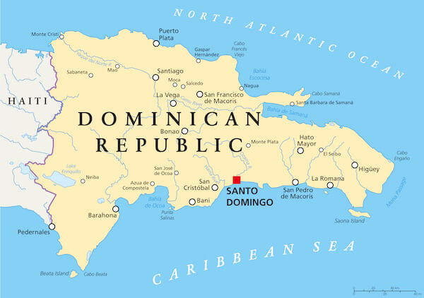 Mapa de la República Dominicana