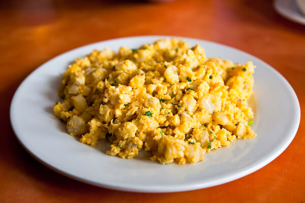 Ecuadorian Food: Plate of Mote Pillo