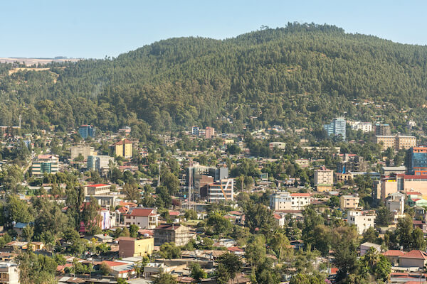 Addis Ababa aerial