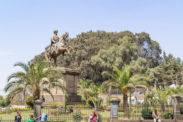 Statue of Menelik II in Addis Ababa/Ethiopia - image by Marek Poplawski/shutterstock.com