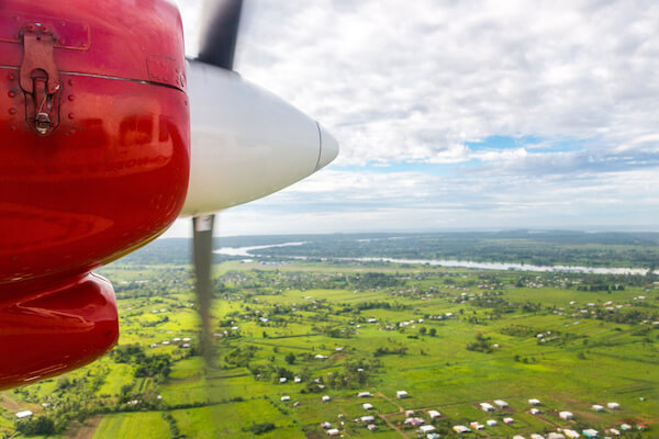 Flying over Viti Levu Flying over Viti Levu