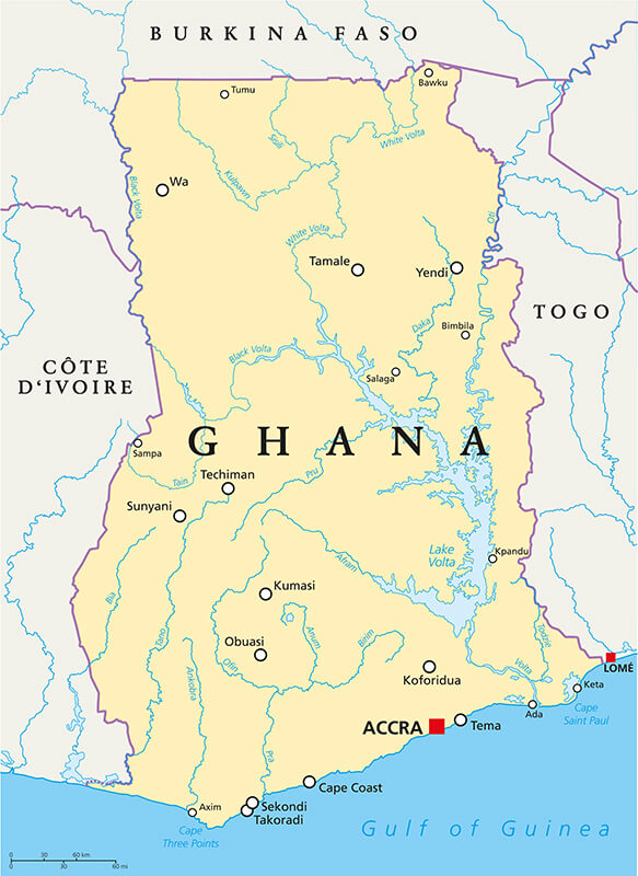 Ghana map