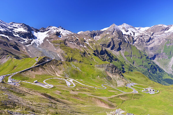 Grossglockner alpine road with hairpin curves - image by Jiri Foltyn/Shutterstock.com
