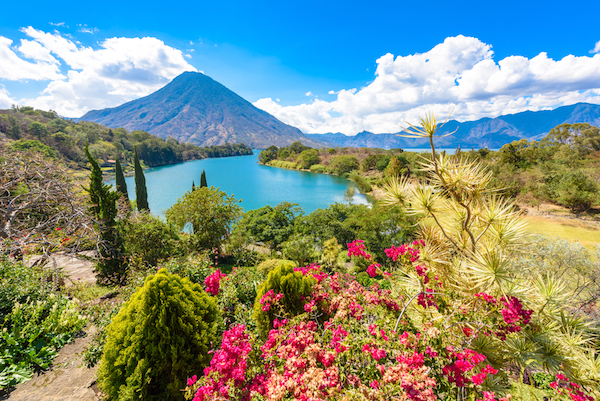 Scenery at Lake Atitlan in Guatemala