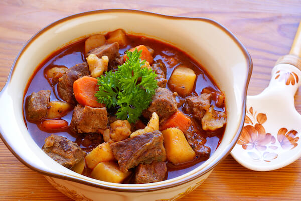 Hungarian traditional gulyas