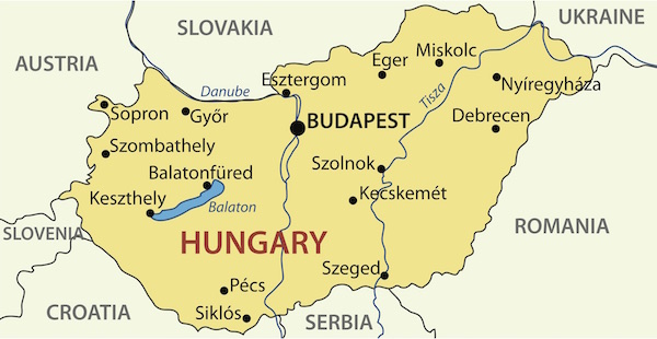 Map of Hungary