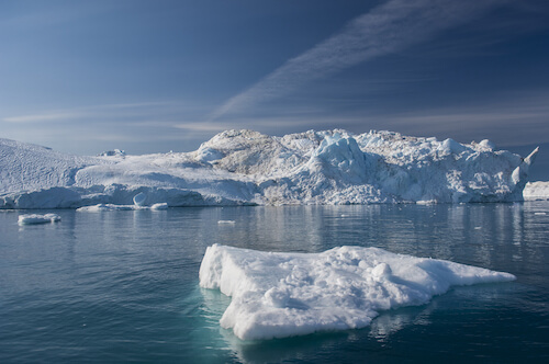 melting iceberg