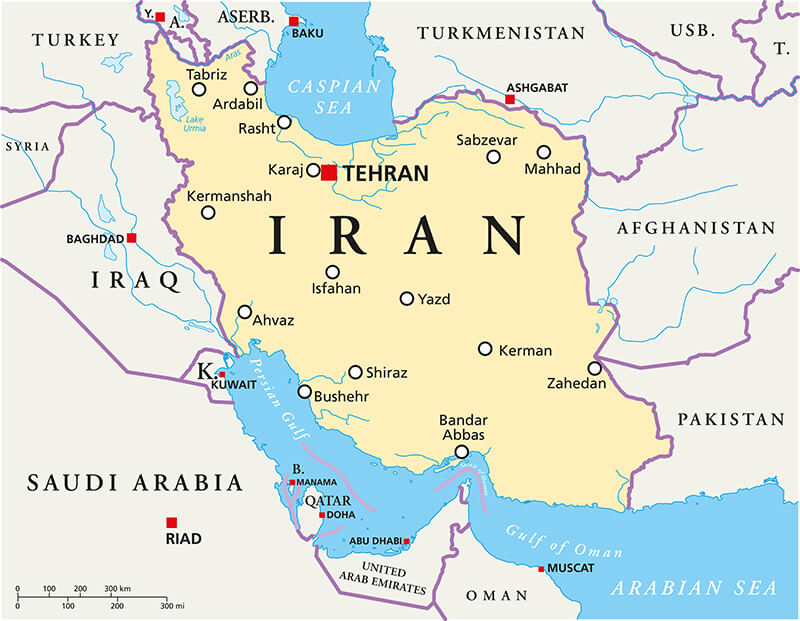 iran map