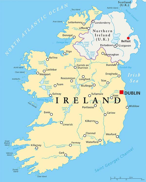 Ireland for Kids Ireland Facts for Kids Ireland Geography Travel Map Ireland For Kids