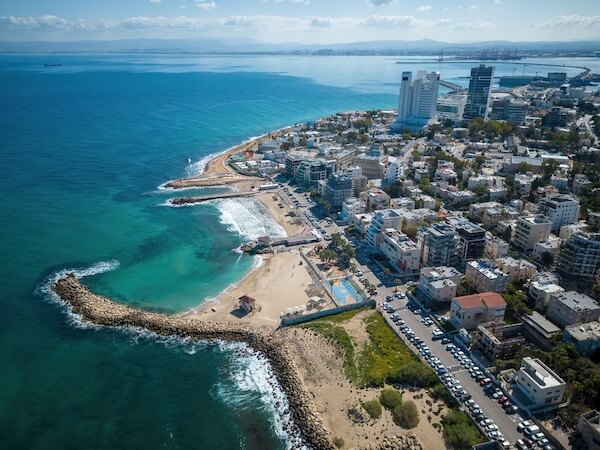 israel haifa aerial