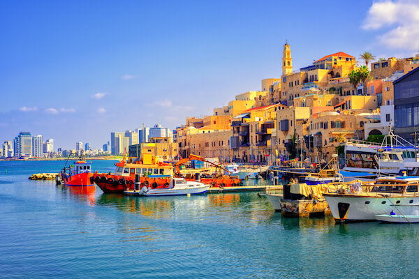 Jaffa harbour in Israel