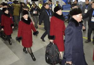North Korean Athletes arriving in South Korea - image by AP