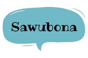 South African languages: Sawubona speech bubble