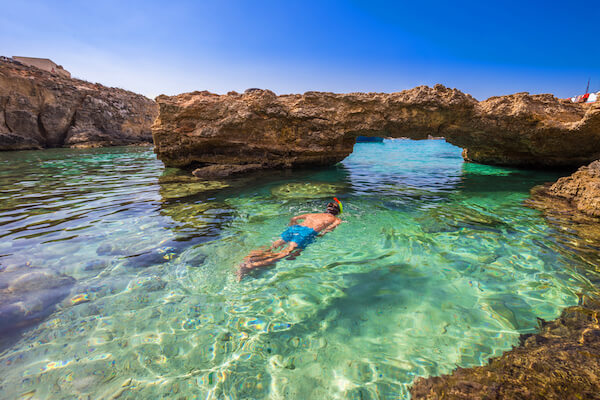 Malta's Blue Lagoon in Comino