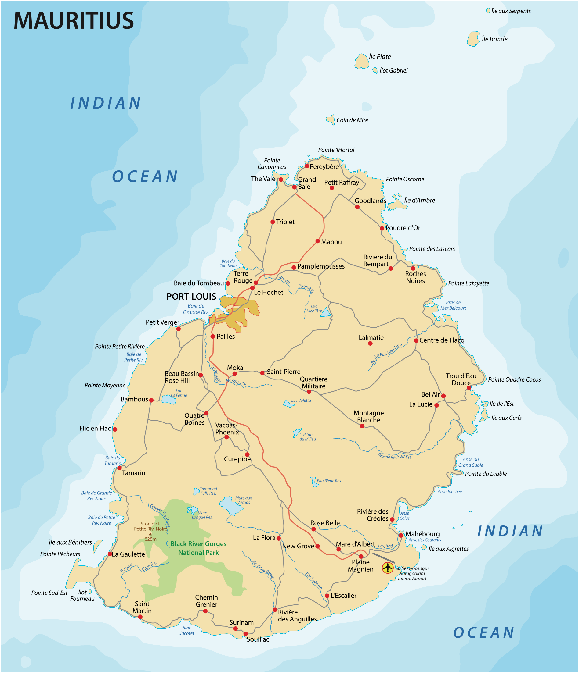 Mauritius Geography Mauritius Landforms Geography People Map