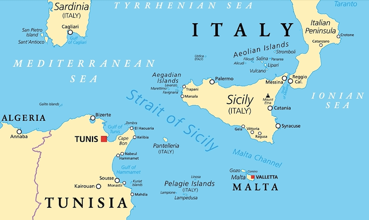 sicily map
