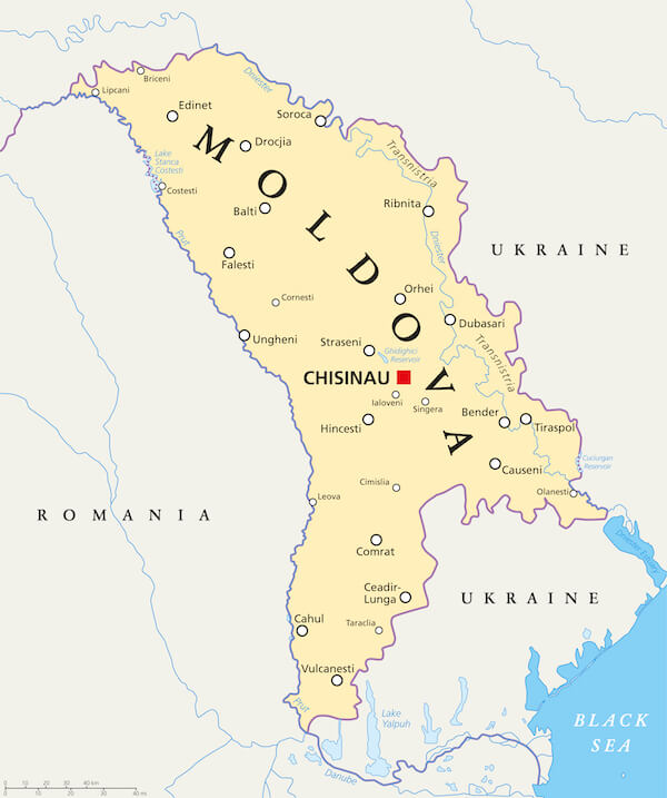 moldova map