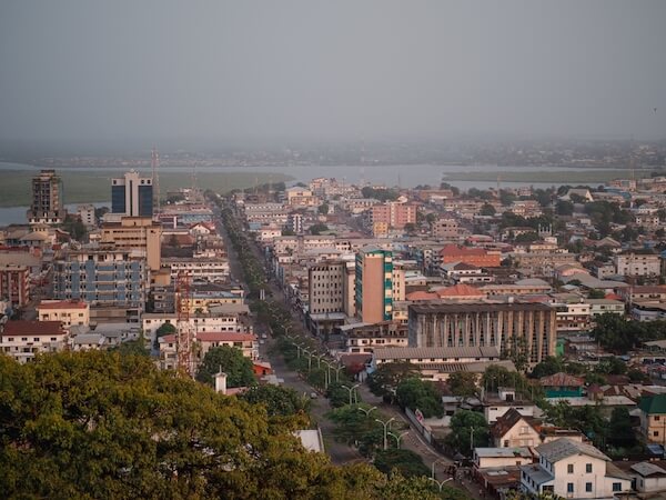 aerial of monrovia