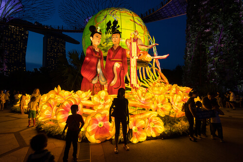 Singapore Mid-autumn festival at Gardens on the Bay - image by Sam's Studio/Shutterstock.com