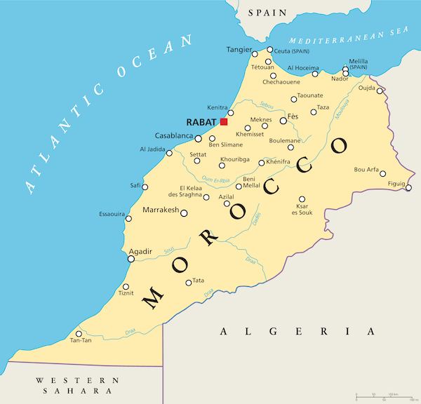 Map of Morocco