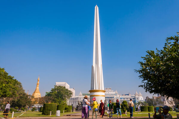 Myanmar's Independence Monument myanmar independence monument