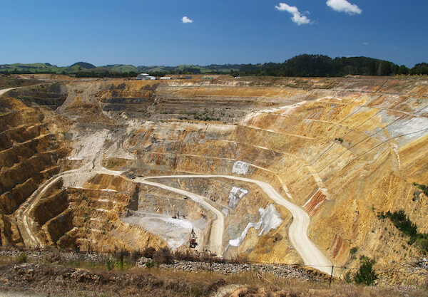 New Zealand gold mining in Waihi - image by Tomas Pavelka/shutterstock.com