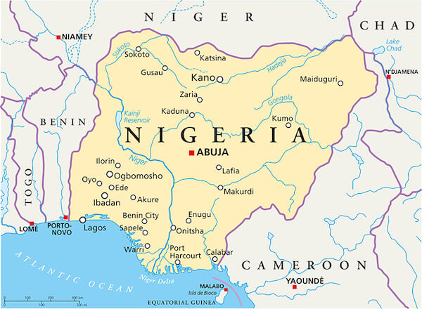 Map of Nigeria