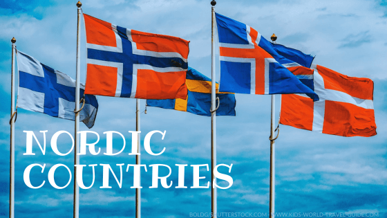 Nordic countries flags