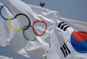 Olympic Flag in Korea - image by Anja Johnson