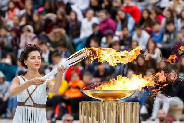 Lighting the Olympic Flame - image by Ververidis Vasilis