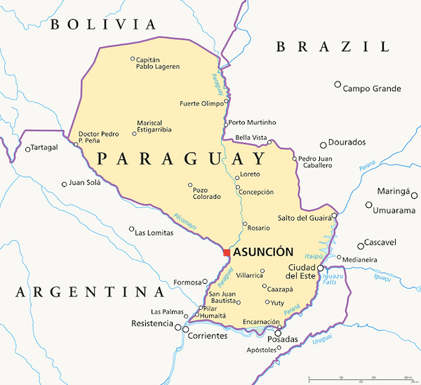 paraguay map