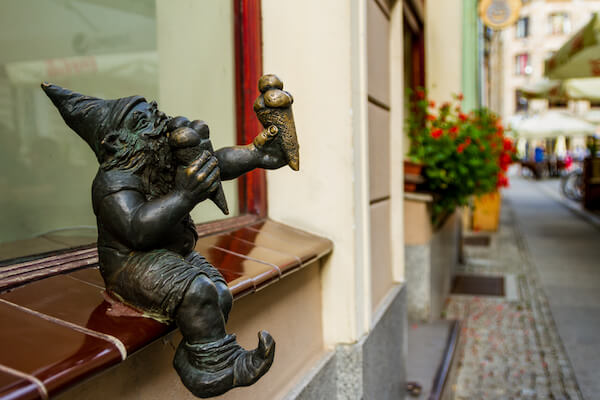 Gnome in Wroclaw Poland