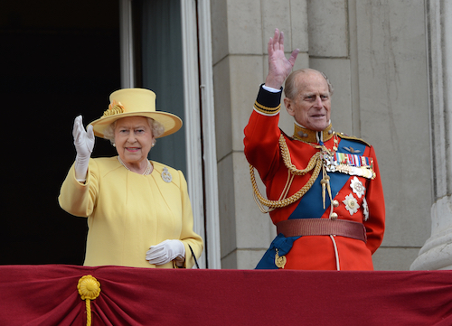 Queen Elizabeth II and her deceased husband Prince Philip