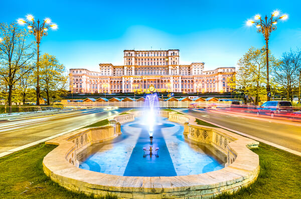 Parliament building in Bucharest